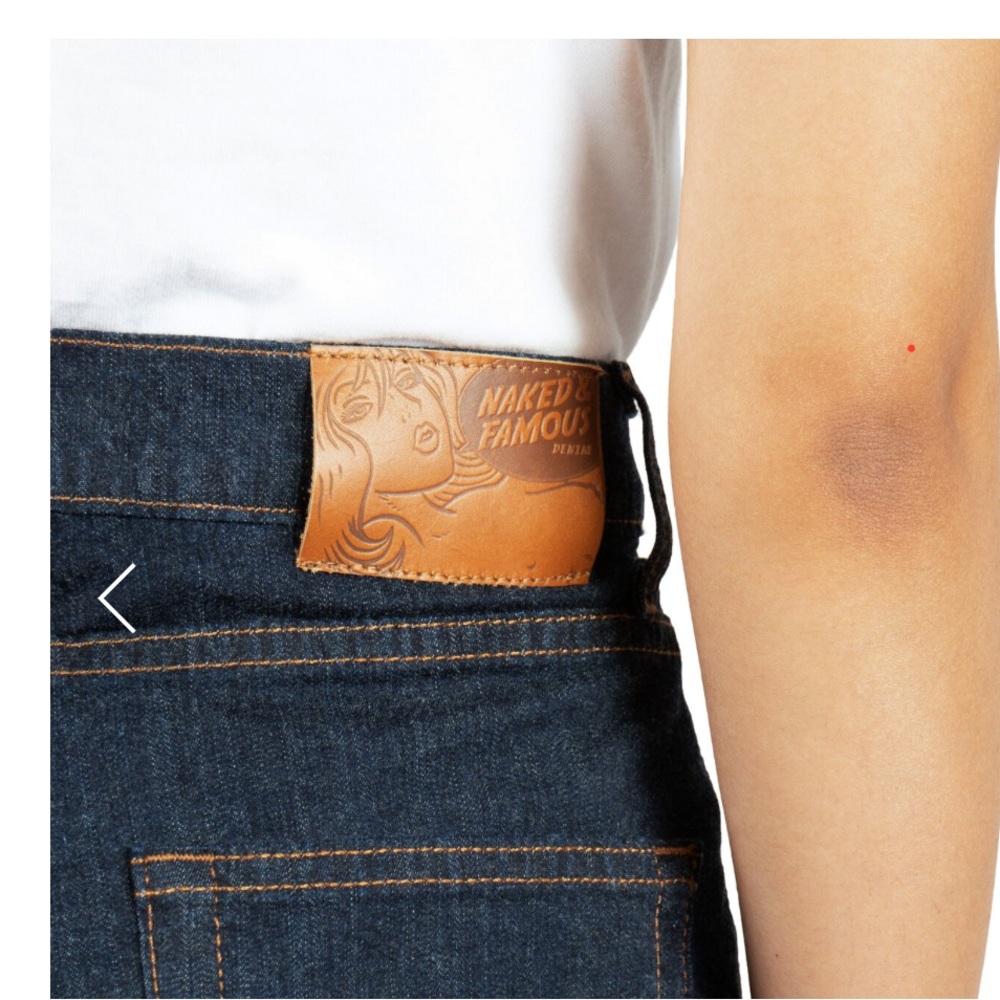 Made in Canada Naked and Famous Whisper Denim High Skinny jeans